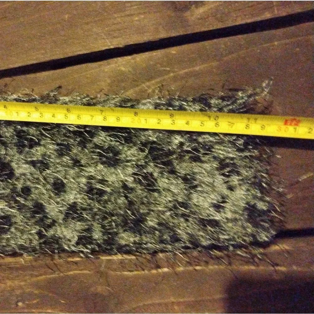 Vintage Isela Fuzzy Animal Print Cardigan Sweater In A Size Medium - Picture 12 of 15